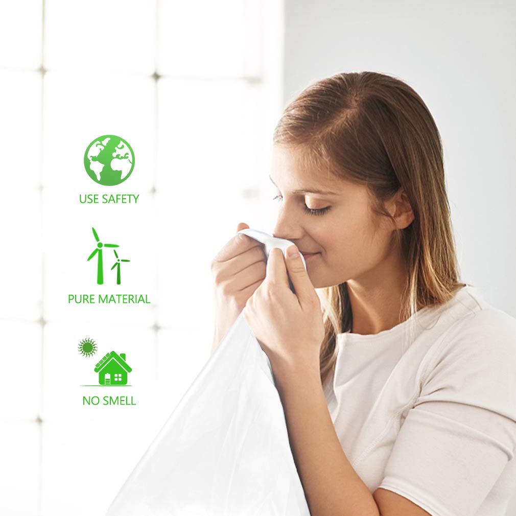 0.5 Gallon Mini Strong Trash Bags Garbage Bags, Tiny Bathroom Trash Can Liners by Teivio, Small Plastic Bags for Desktop Trash Bin/Dog/Poop Car, Fit 2 Liters or Less Can (220 Counts, Clear)