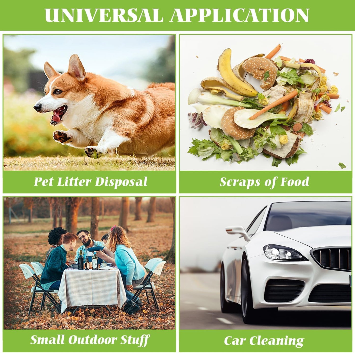 3 Gallon 100 Counts Strong Trash Bags Garbage Bags by Teivio, Bathroom Trash Can Bin Liners, Small Plastic Bags for home office kitchen, Clear